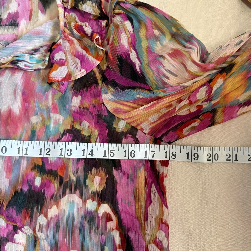 Zara Sheer Ruffle Blouse XS - Picture 5 of 6